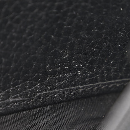 Gucci Dollar Calfskin GG Supreme Monogram Petite GG Marmont Wallet Chain Bag Black Beige Ebony 6 of 11