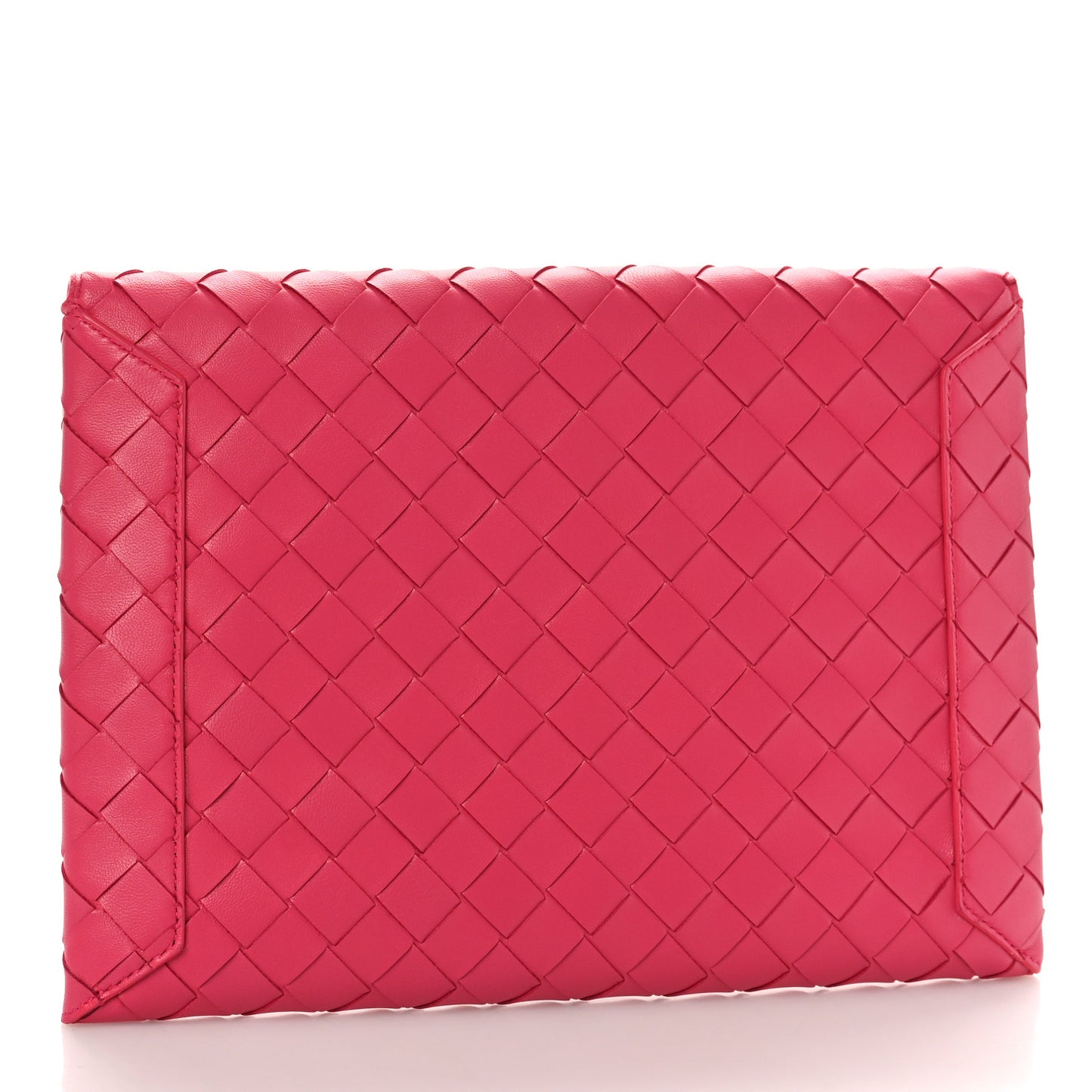 Nappa Intrecciato Flap Pouch Cranberry
