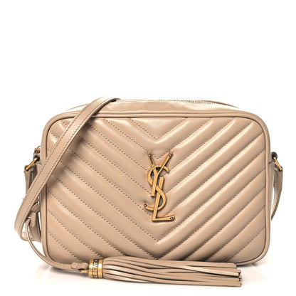 Saint Laurent Calfskin Matelasse Monogram Lou Camera Bag Nude Powder 1 of 11
