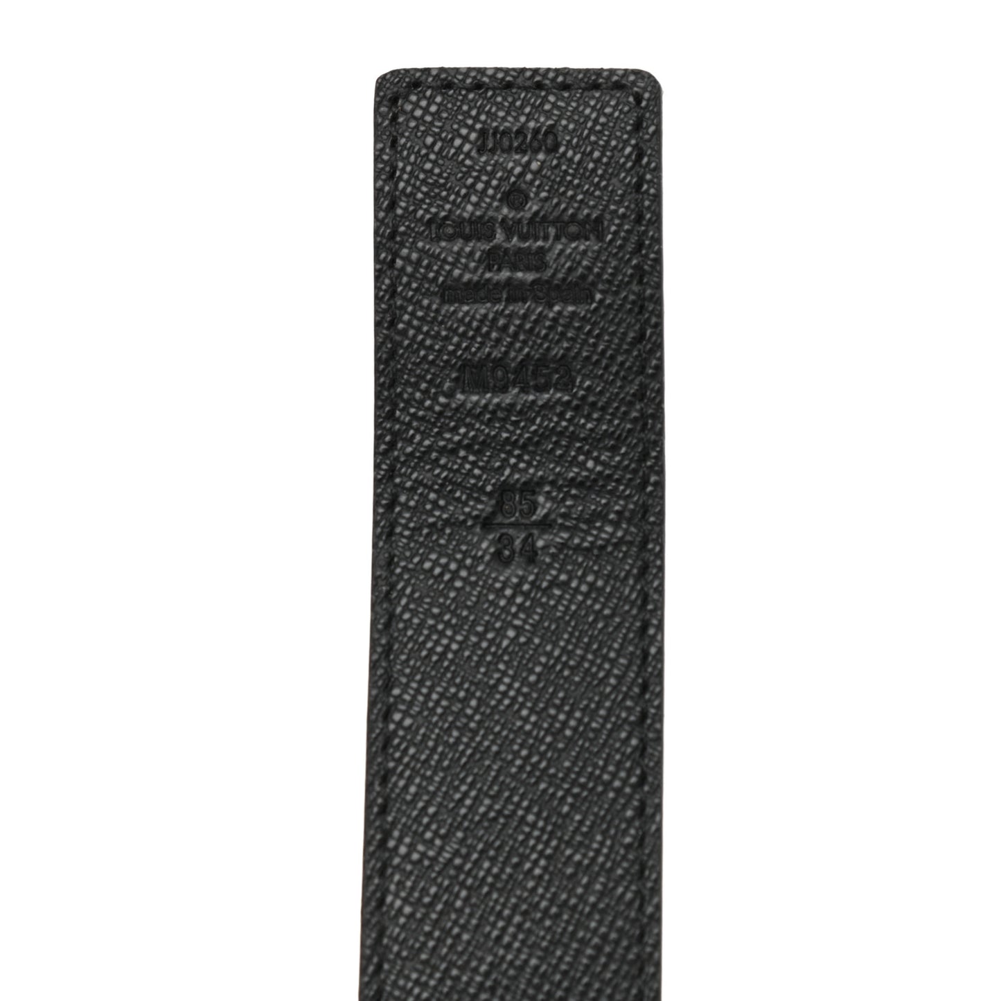 Calfskin Monogram 30mm LV Initiales Reversible Belt 85 34 Black