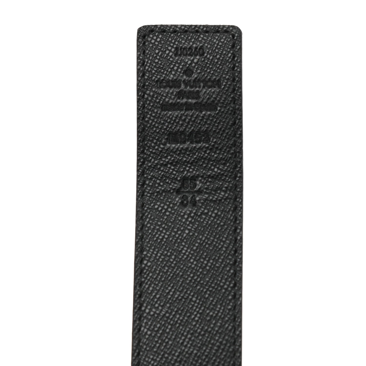 Louis Vuitton Calfskin Monogram 30mm LV Initiales Reversible Belt 85 34 Black 3 of 5