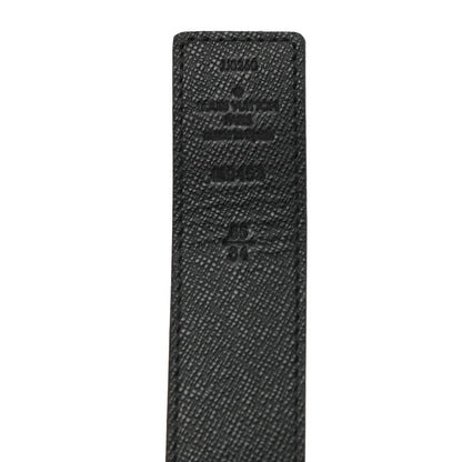 Louis Vuitton Calfskin Monogram 30mm LV Initiales Reversible Belt 85 34 Black 3 of 5