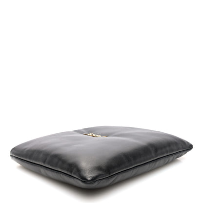 Saint Laurent Lambskin Small Calypso Pouch Black 4 of 6