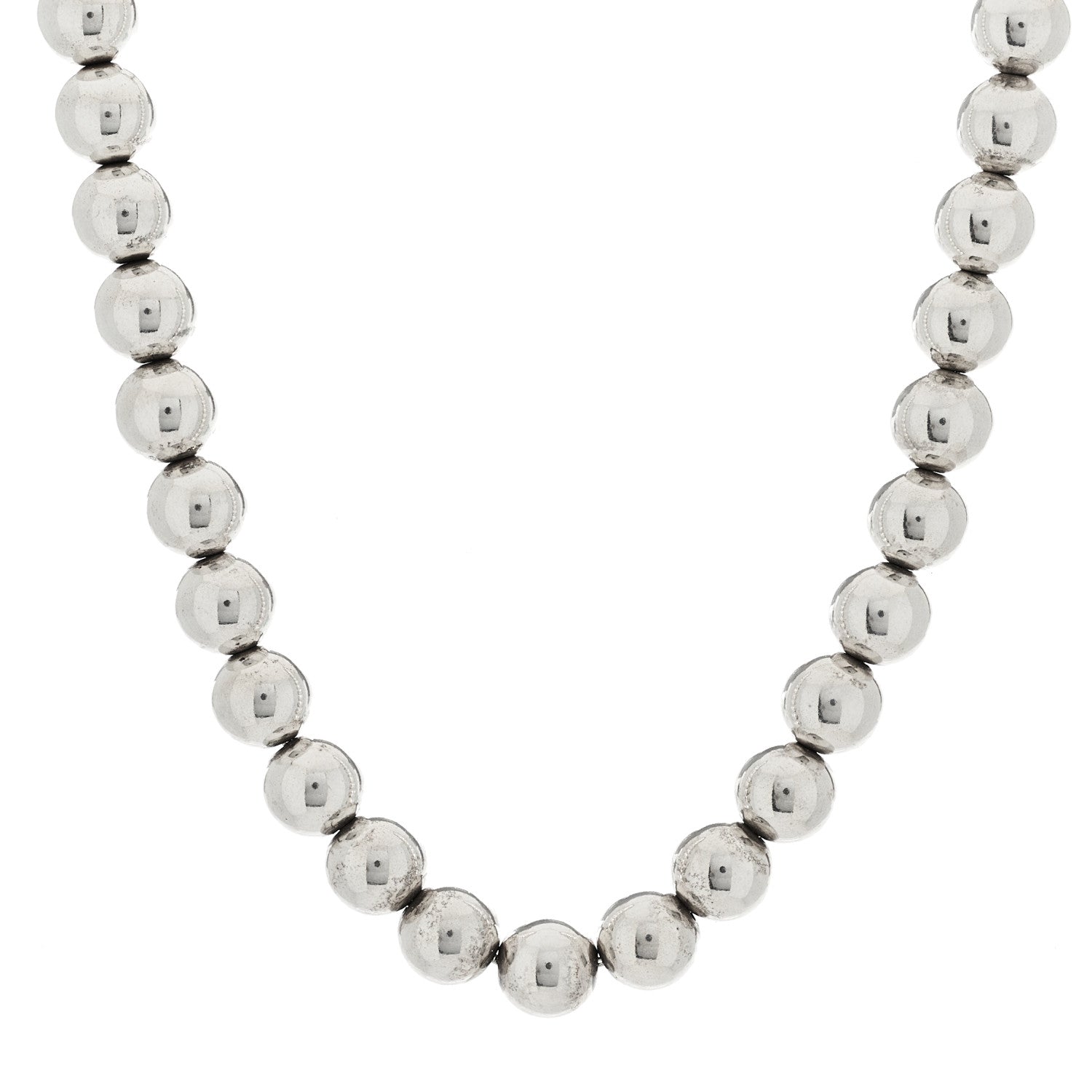 Tiffany Sterling Silver 10mm Hardwear Ball Necklace 1 of 7