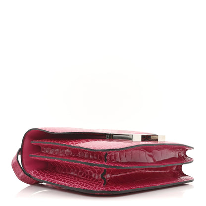 Hermes Shiny Alligator Constance 18 Rose Mexico 4 of 10