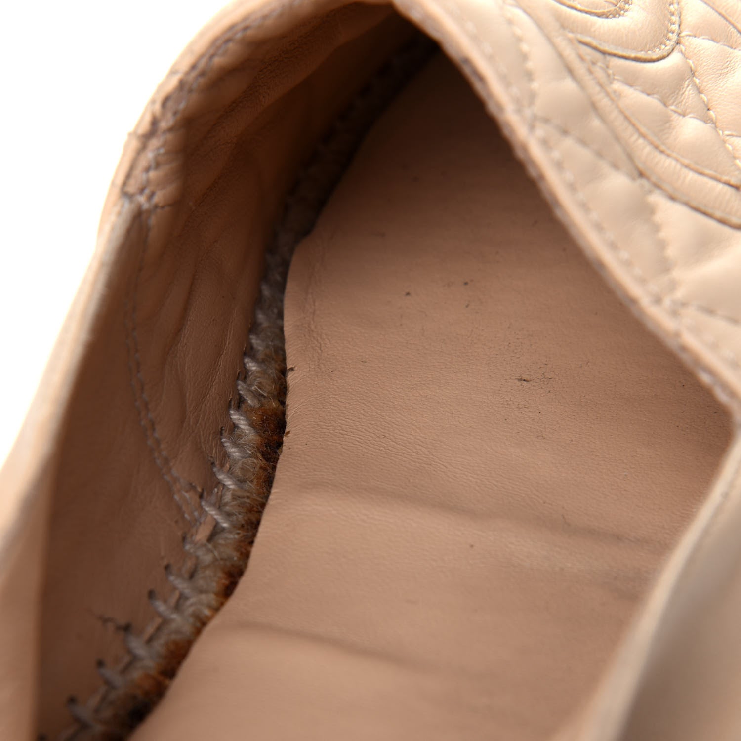 Chanel Lambskin Quilted CC Espadrilles 41 Beige 13 of 21