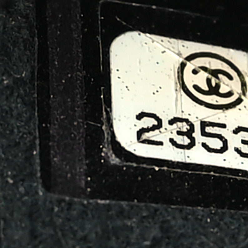 Lambskin Quilted CC Chain Bucket Bag Black