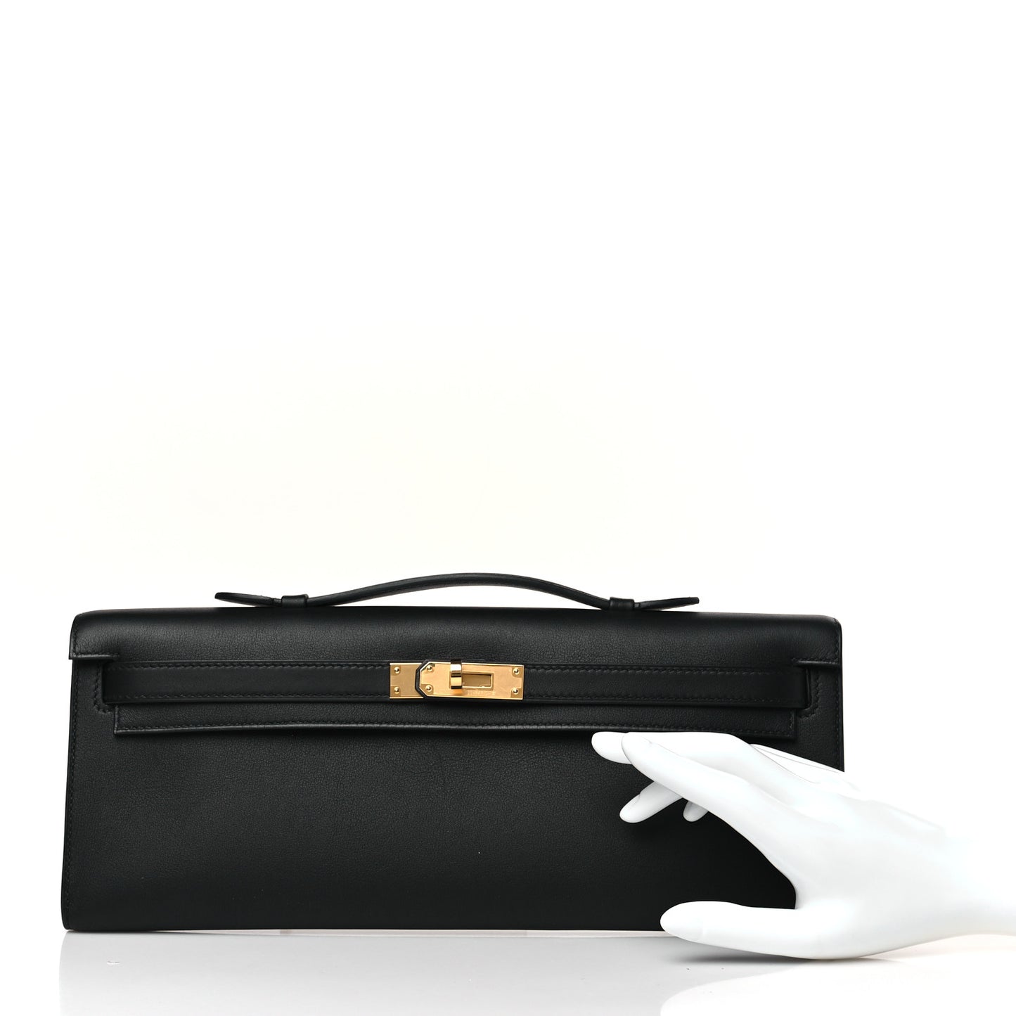 Swift Kelly Cut Clutch Pochette Black