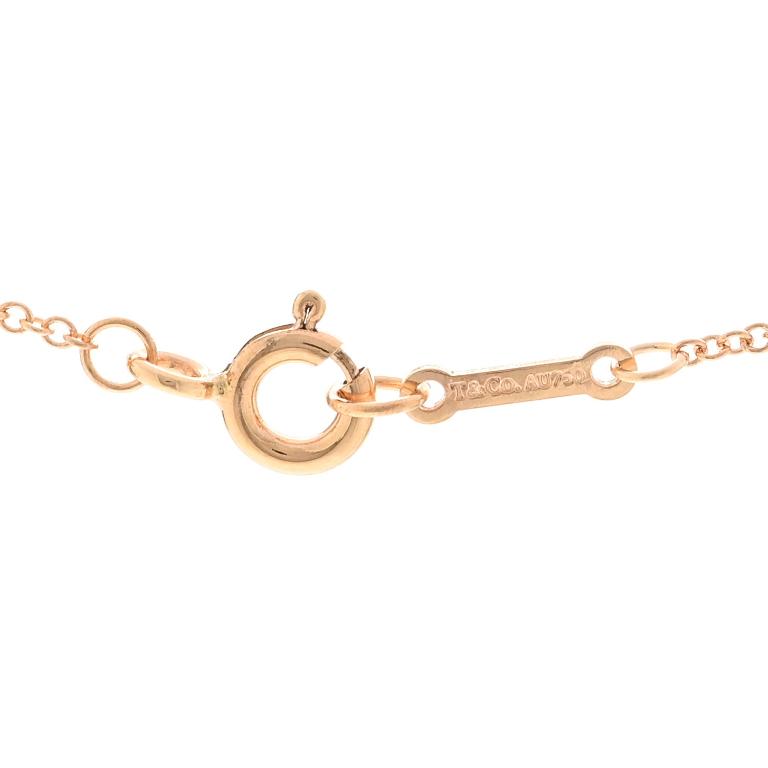 Tiffany 18K Rose Gold Paloma Picasso Villa Flower Pendant Necklace 4 of 5