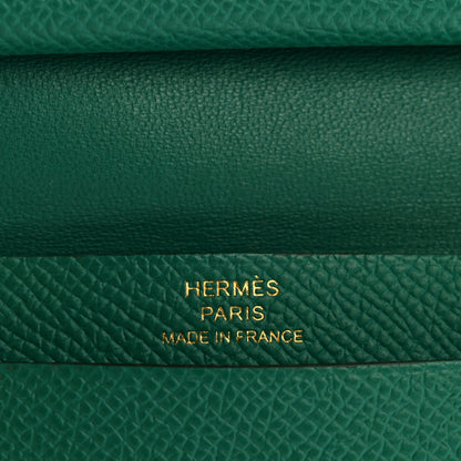Hermes Epsom Mini Bearn Wallet Vert Jade 6 of 11