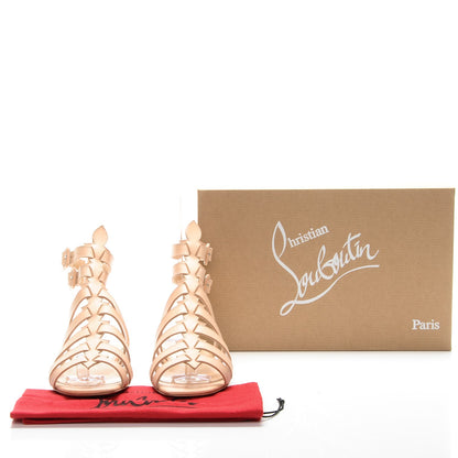 Christian Louboutin Calf Vegetale Neronna Flat Sandals 36.5 Natural 8 of 8