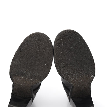 Chanel Lambskin CC Buckle Short Boots 39.5 Black 6 of 9