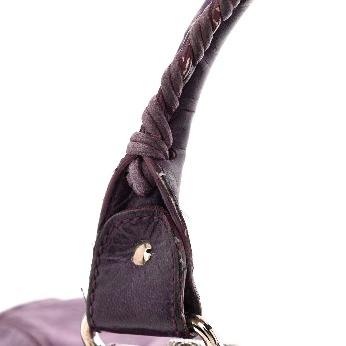 Agneau Giant 21 Silver Hardware Work Raisin