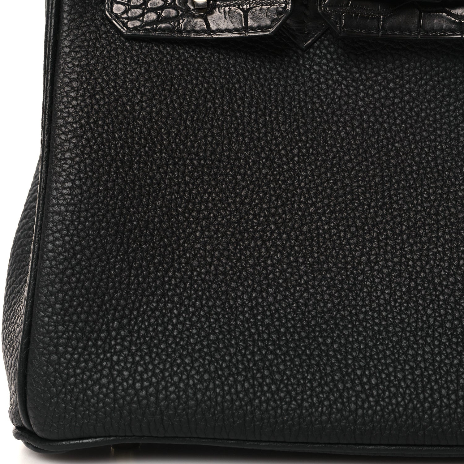 Hermes Togo Matte Alligator Birkin Touch 25 Black 13 of 16