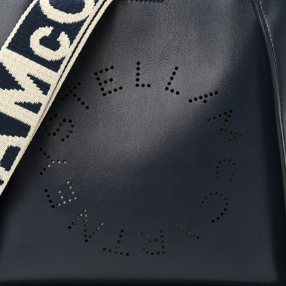 Stella McCartney Eco Alter Nappa Perforated Logo Mini Crossbody Navy 7 of 10