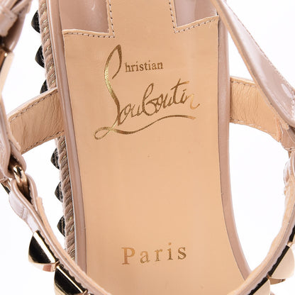 Christian Louboutin Patent Cataclou 60 Platform Sandals 40 Nude 7 of 7