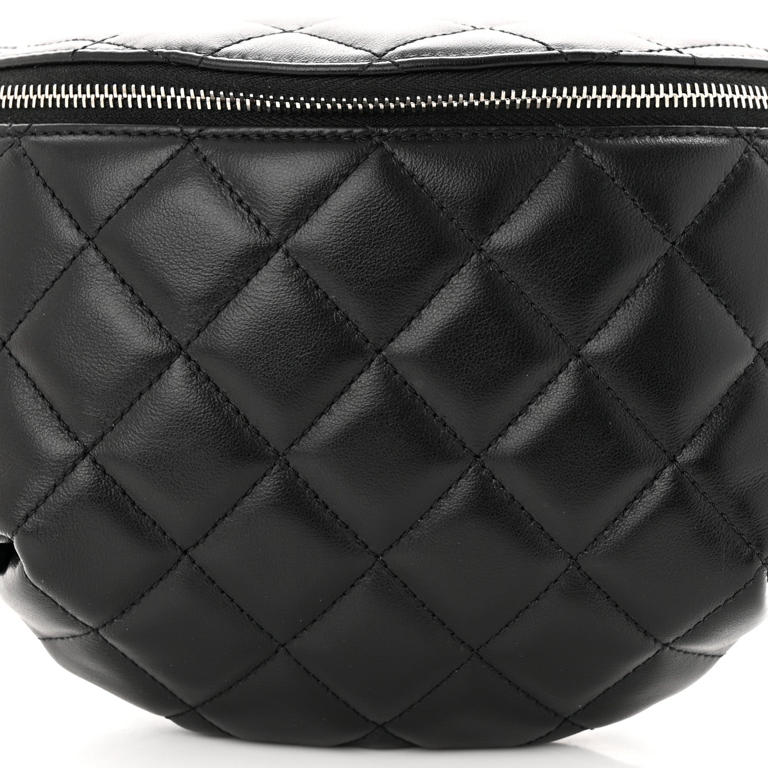 Chanel Calfskin Quilted Waist Belt Bag Black 8 of 10