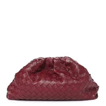 Bottega Veneta Nappa Maxi Intrecciato The Pouch Oversized Clutch Bordeaux 1 of 10