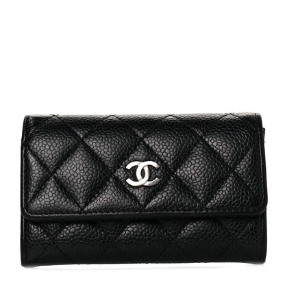 Chanel Caviar Quilted Flap Card Holder Black 1 of 9