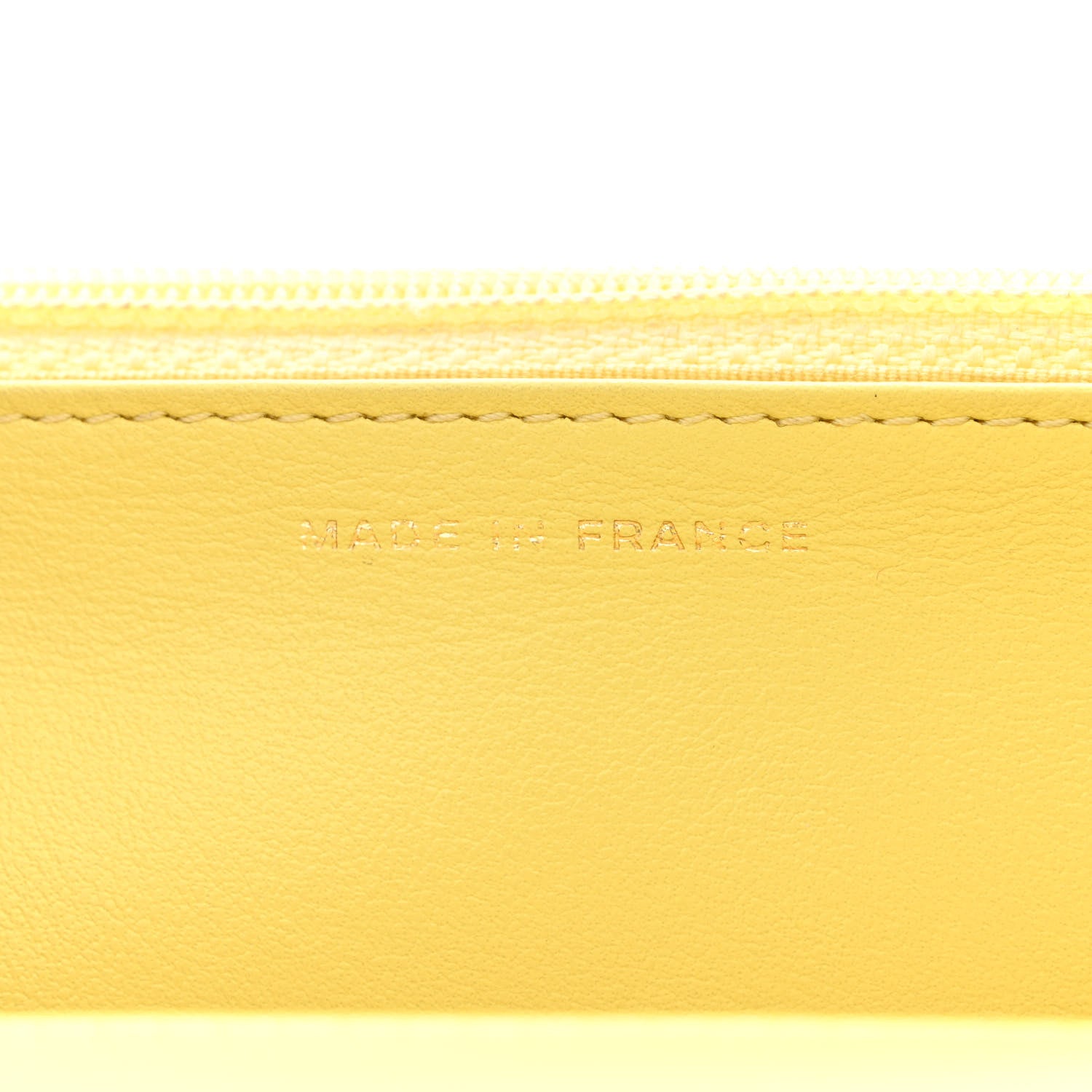 Chanel Caviar Chevron Quilted Boy Wallet On Chain WOC Yellow 7 of 12