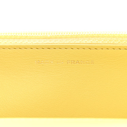 Chanel Caviar Chevron Quilted Boy Wallet On Chain WOC Yellow 7 of 12