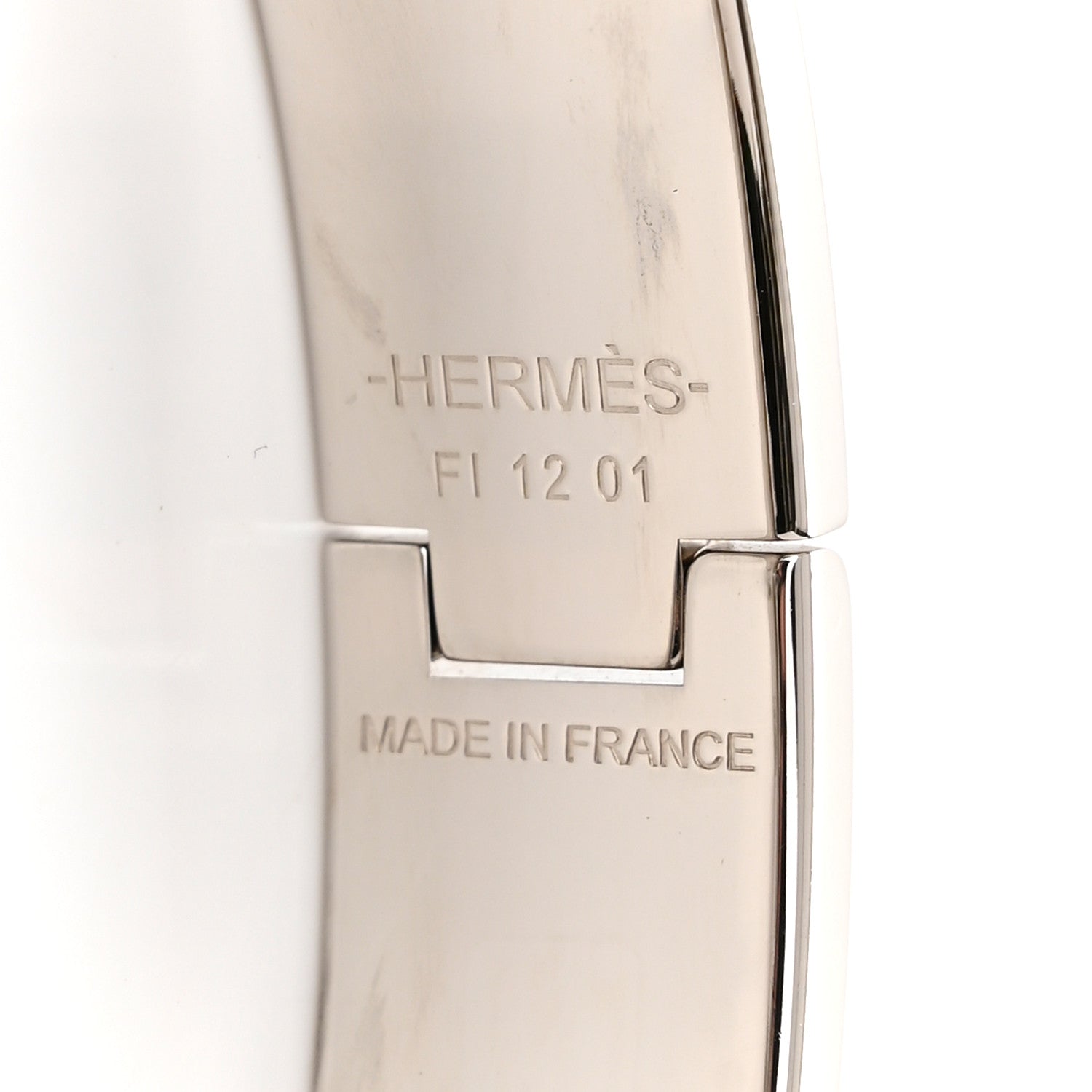 Hermes Enamel Narrow Clic Clac H Bracelet PM White 4 of 5