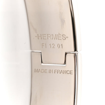 Hermes Enamel Narrow Clic Clac H Bracelet PM White 4 of 5