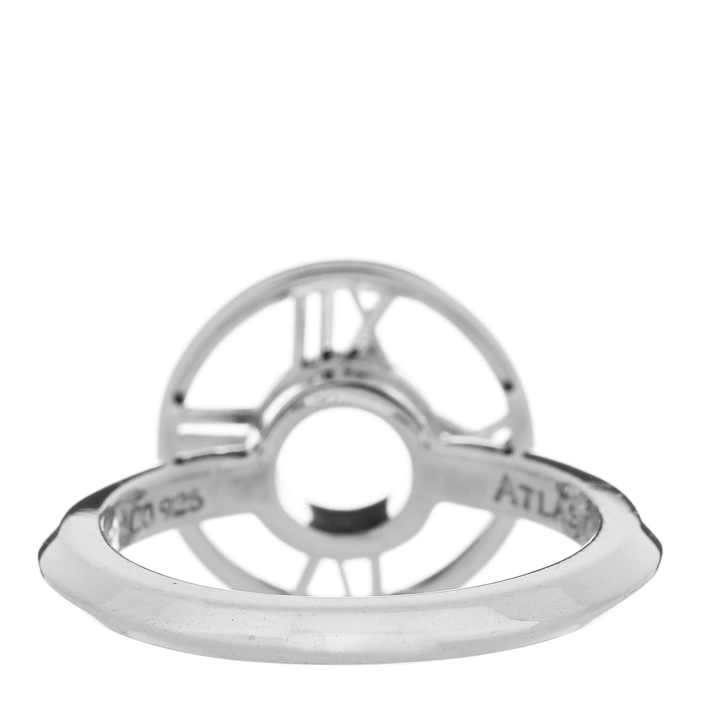 Sterling Silver Atlas Round Medallion Ring 51 5.75