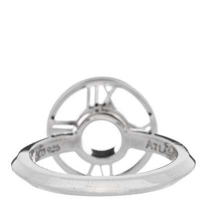 Tiffany Sterling Silver Atlas Round Medallion Ring 51 5.75 3 of 5