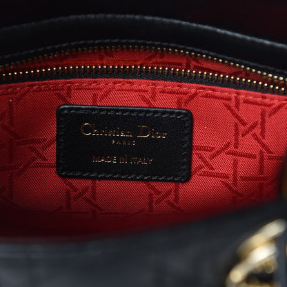 Christian Dior Lambskin Cannage Small Lucky Badges My Lady Dior Black 6 of 11