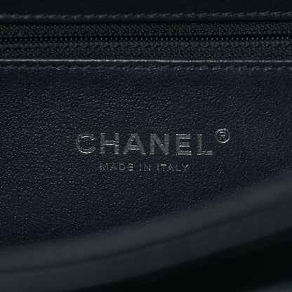 Chanel Iridescent Caviar Quilted Medium CC Filigree Vanity Case Dark Turquoise 6 of 9