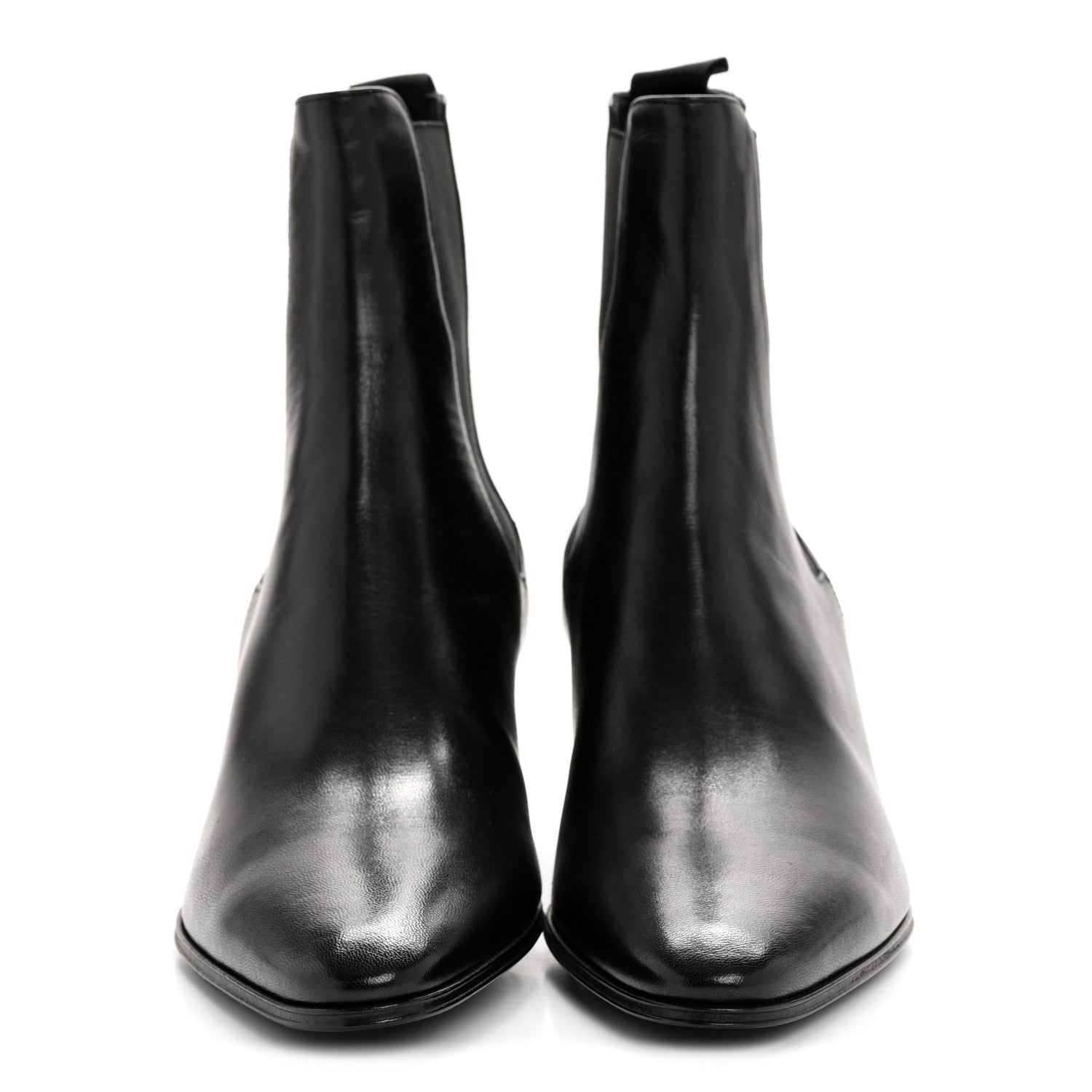 Saint Laurent Incrociato Muriel Vassili 60 Ankle Zip Boots 36 Black 3 of 11