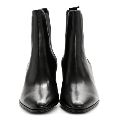 Saint Laurent Incrociato Muriel Vassili 60 Ankle Zip Boots 36 Black 3 of 11