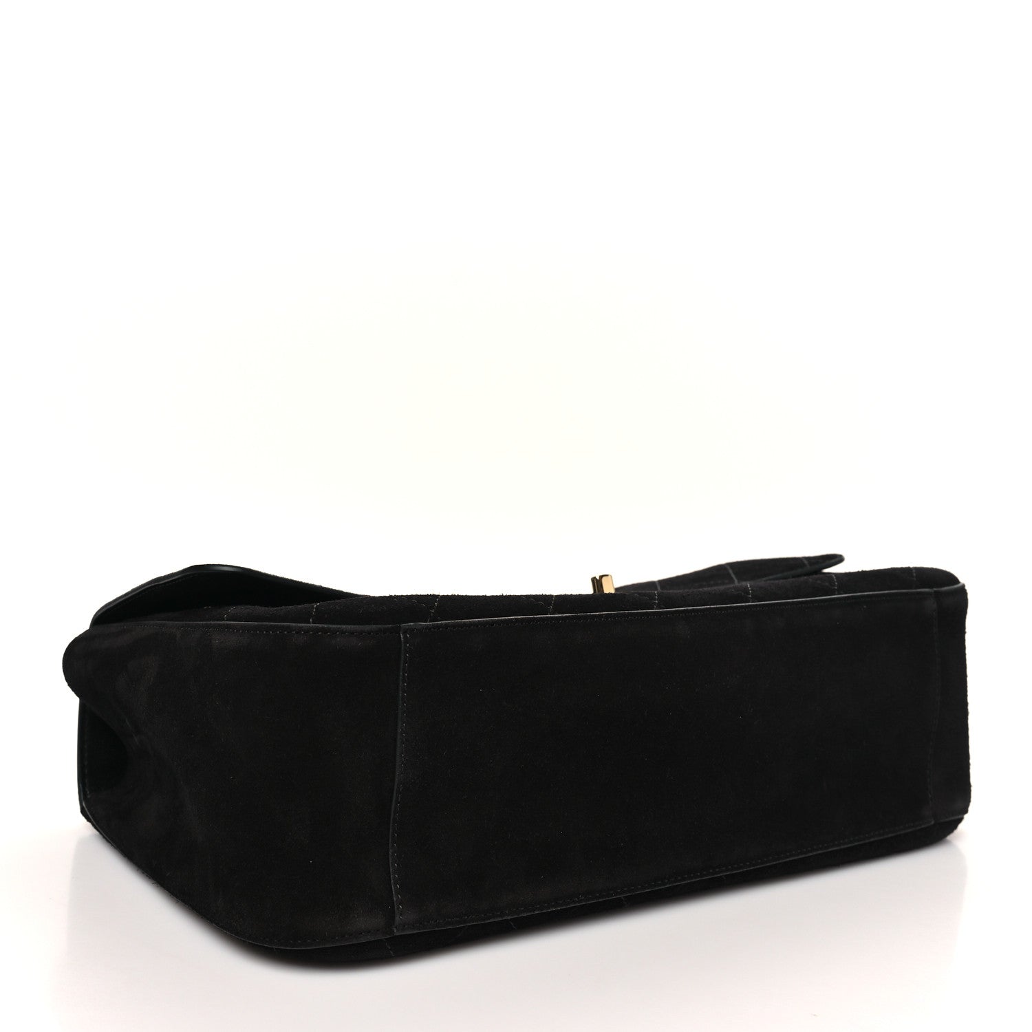 Chanel Suede Calfskin Small Souplissimo Maxi Flap Black 1876736
