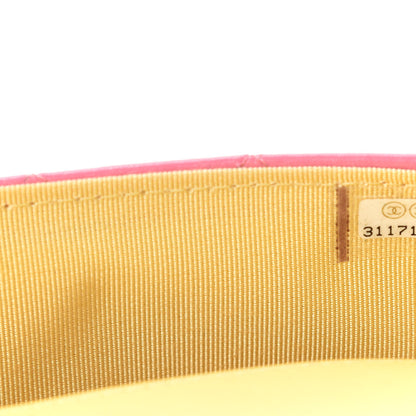 Chanel Lambskin Quilted Glasses Case With Chain Pink Yellow 10 of 12