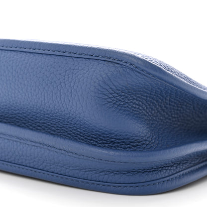 Hermes Taurillon Clemence Evelyne III PM Bleu Brighton 10 of 12