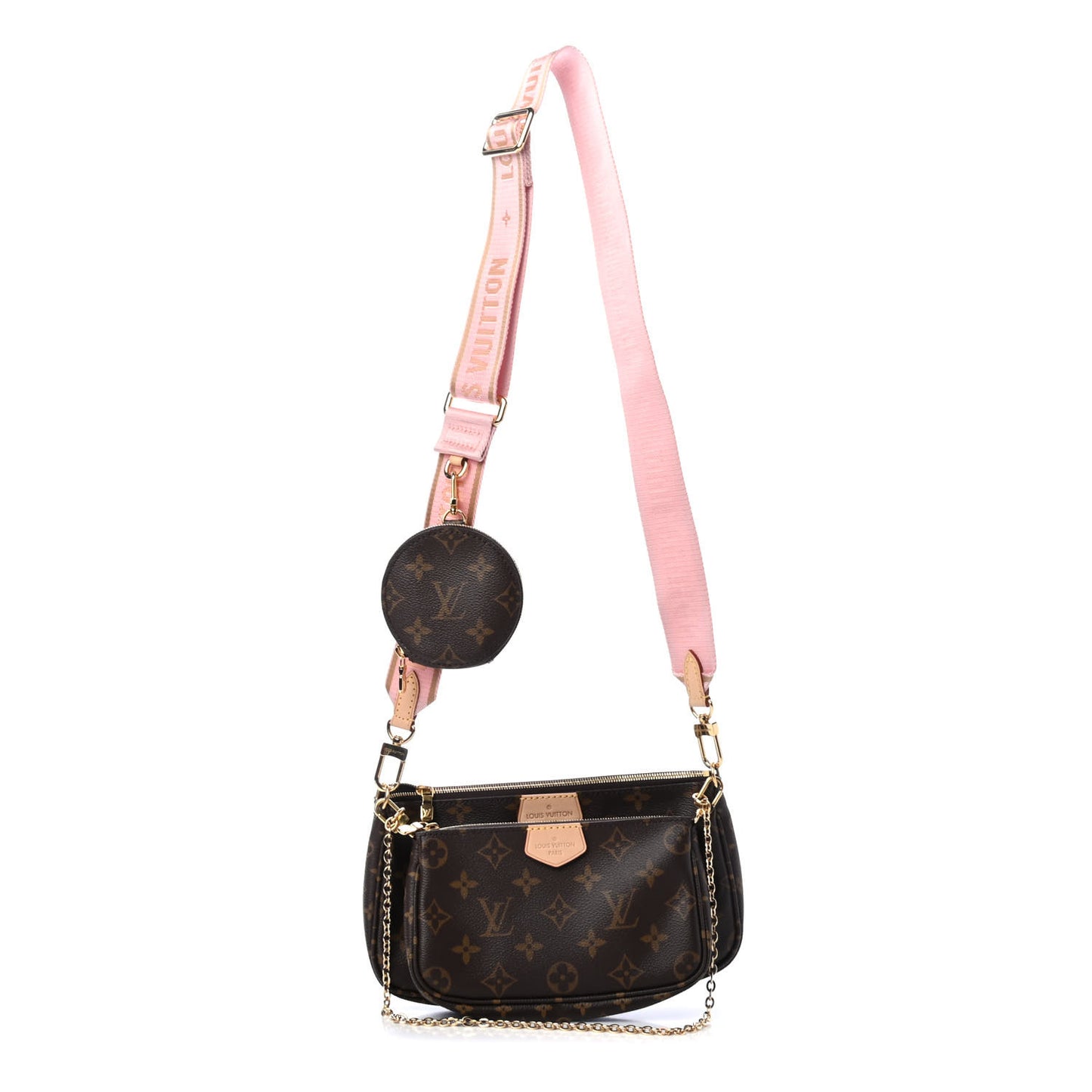 Monogram Multi Pochette Accessories Rose Clair