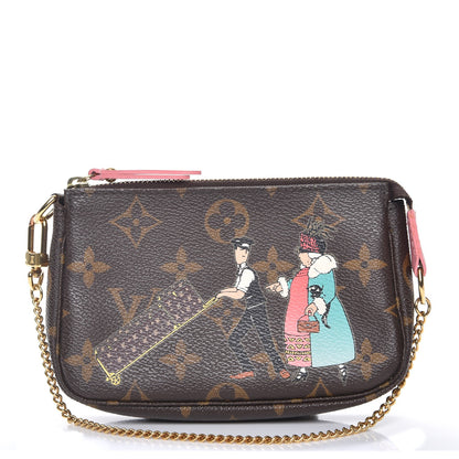 Louis Vuitton Monogram Illustre Mini Pochette Accessories Rose 1 of 7