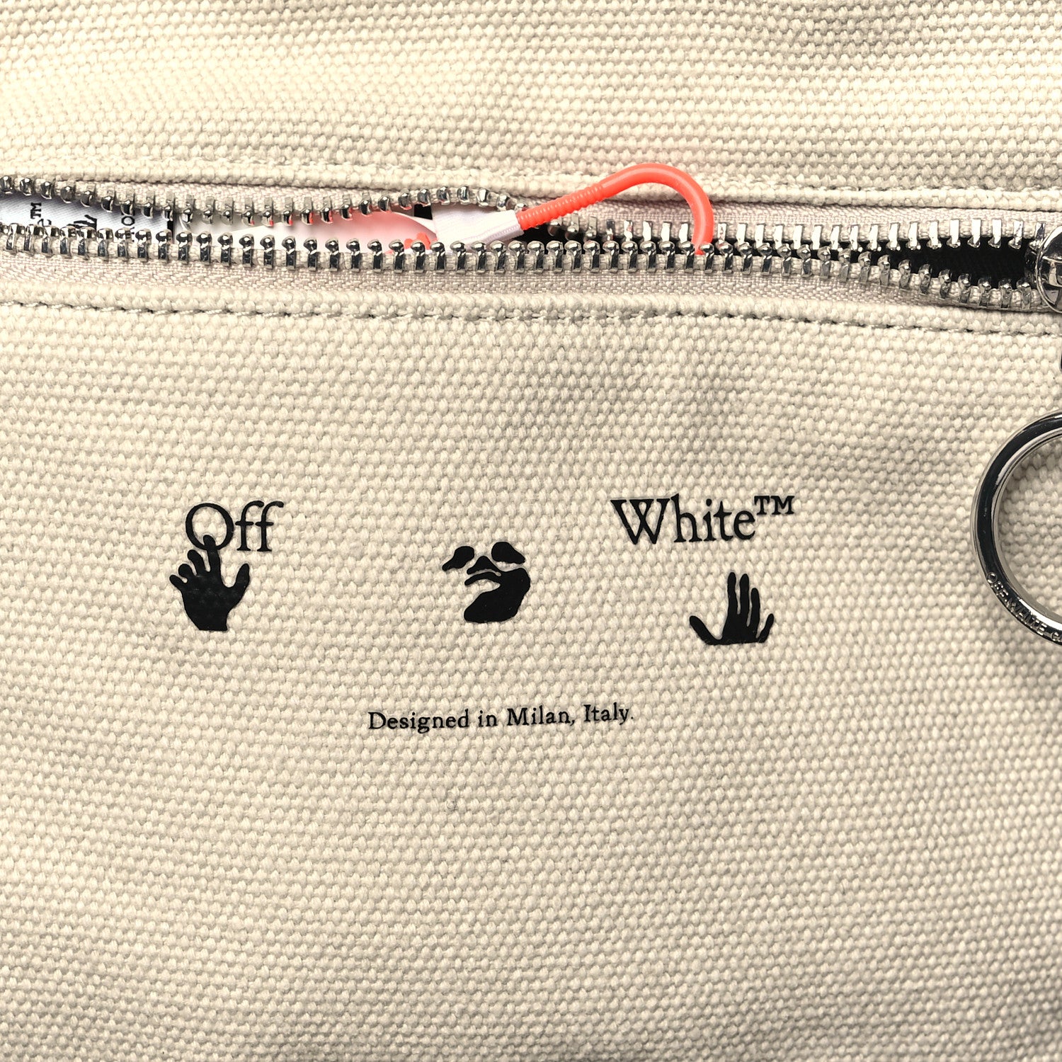 Off-White Canvas Small Commercial Tote Beige 6 of 8
