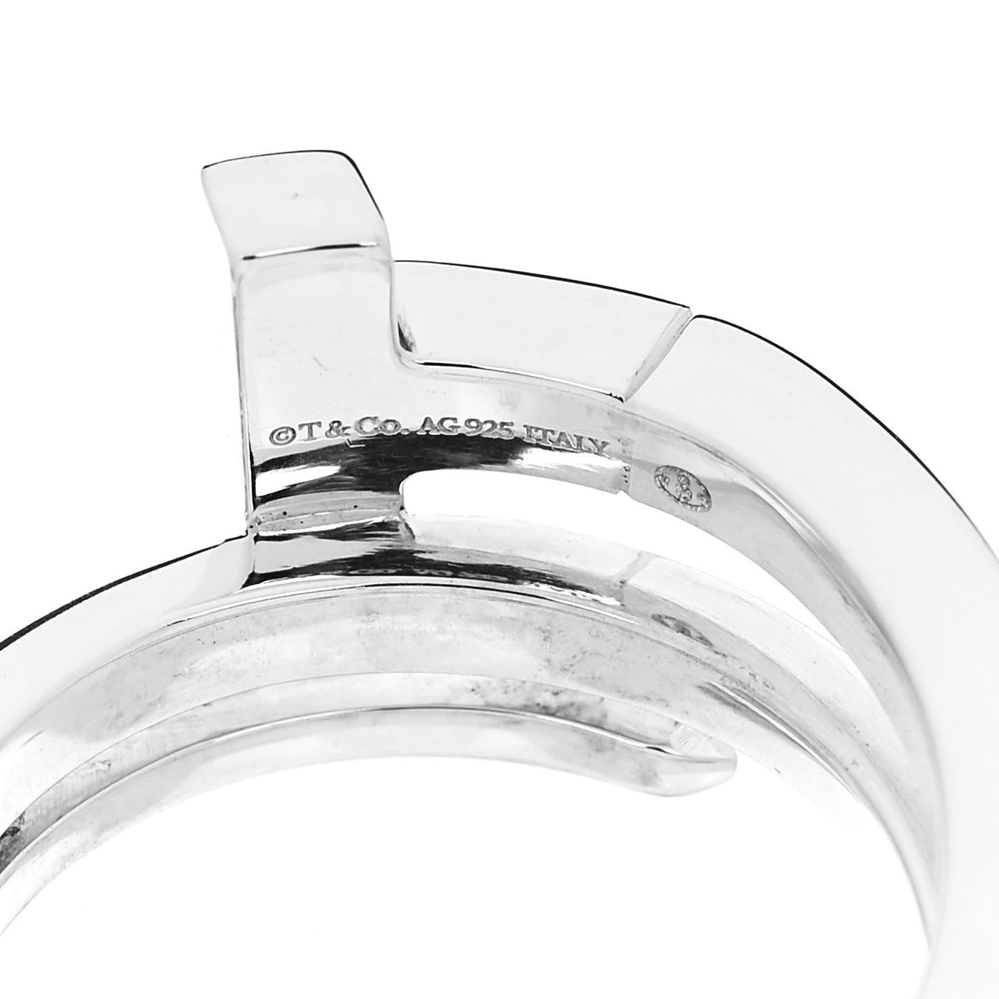 Sterling Silver T Square Wrap Ring 50 5.25