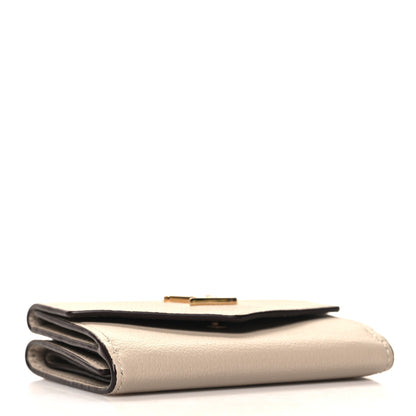 Louis Vuitton Soft Calfskin My LockMe Compact Wallet Greige 4 of 7