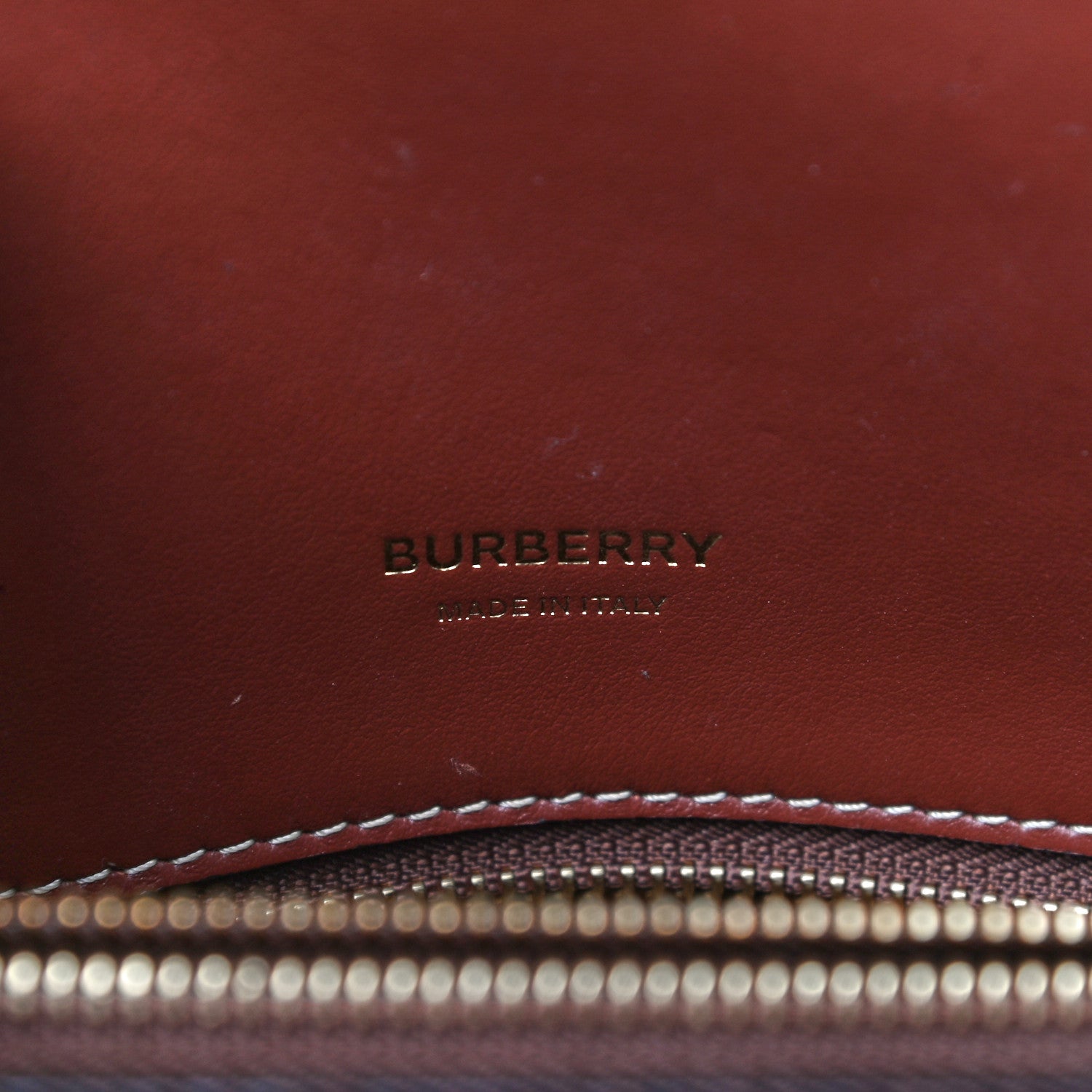 Burberry Calfskin Vintage Check Mini Two Handle Title Bag Black 6 of 24