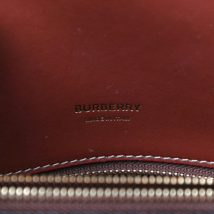 Burberry Calfskin Vintage Check Mini Two Handle Title Bag Black 6 of 24