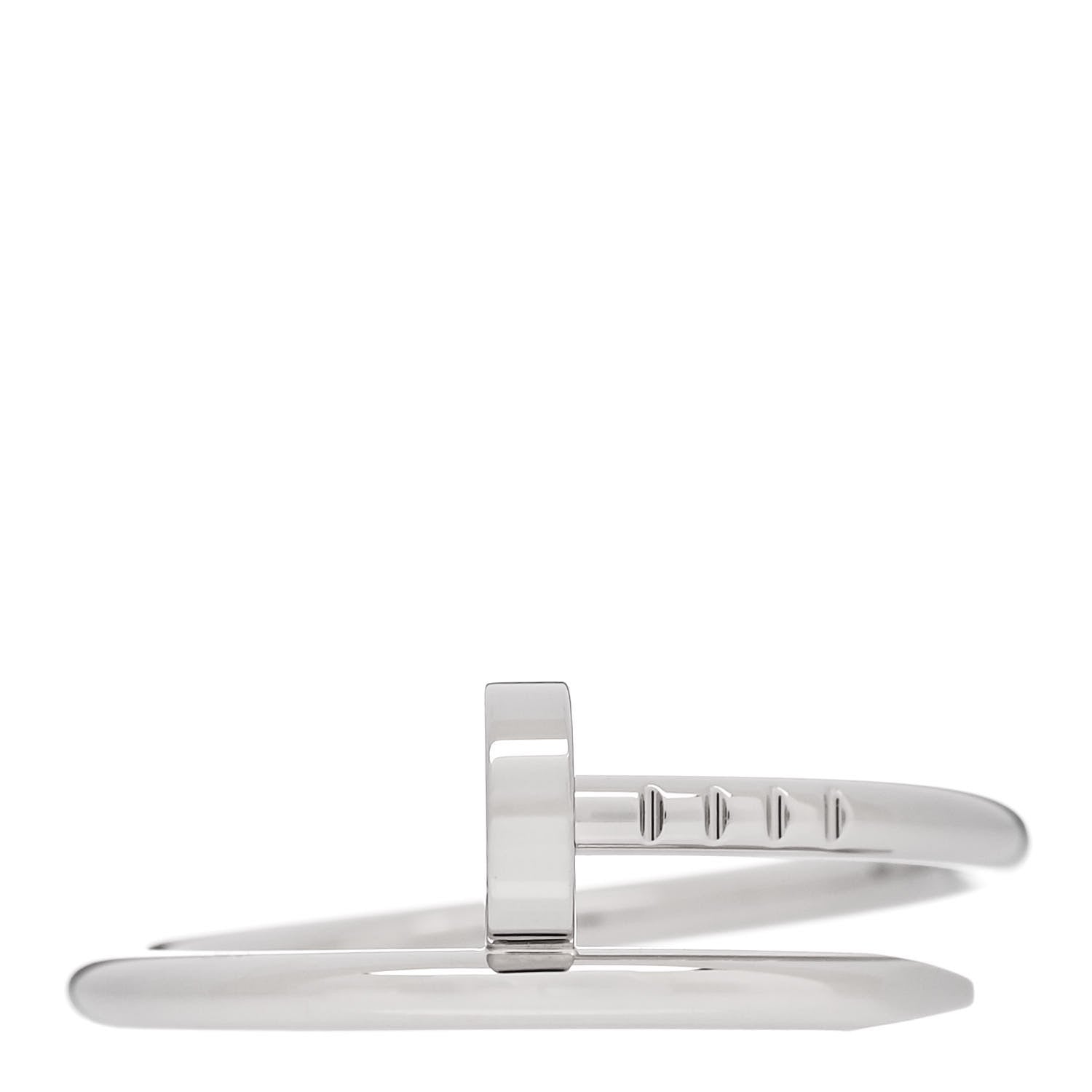 Cartier 18K White Gold Small Juste Un Clou Ring 56 7.5 1 of 5