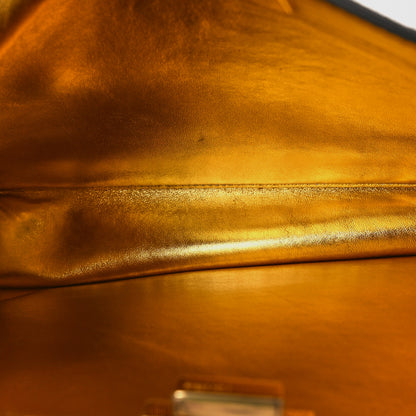 Fendi Suede Medium Peekaboo I See U Satchel Moresco Oro Chiaro 7 of 10