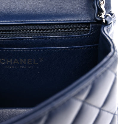 Chanel Lambskin Quilted Mini Square Flap Navy 6 of 12