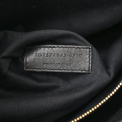 Saint Laurent Calfskin Y Quilted Monogram Large Loulou Chain Satchel Black 7 of 13