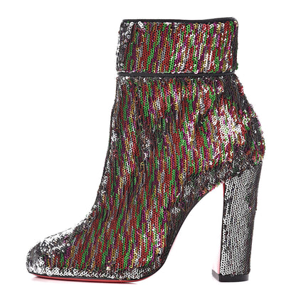 Christian Louboutin Paillettes Moulamax 100 Booties 36 Multicolor 1 of 9