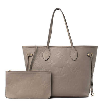 Louis Vuitton Empreinte Monogram Giant Neverfull MM Tourterelle 1 of 15