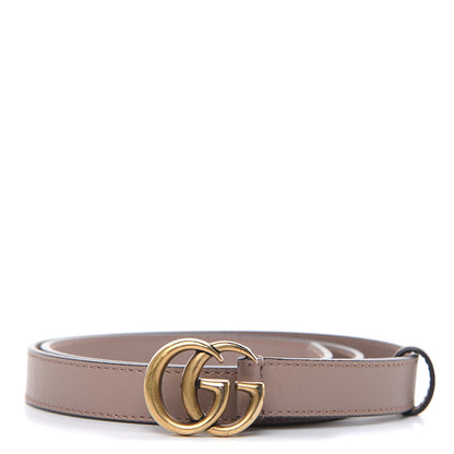 Gucci Calfskin Double G 20mm Belt 80 32 Porcelain Rose 1 of 6